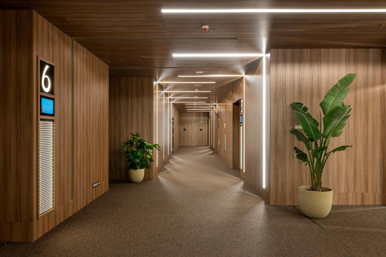 Hotel Me Barcellona Esterno foto 3D rendering of a hotel corridor